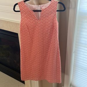 NWT Jude Connally orange & white woven dress